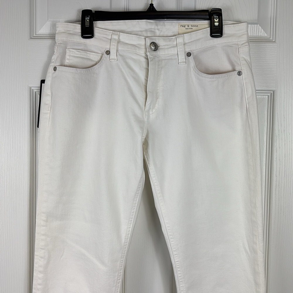 NWT Rag & Bone Dre low rise boyfriend white jeans sz 27 - Picture 9 of 14
